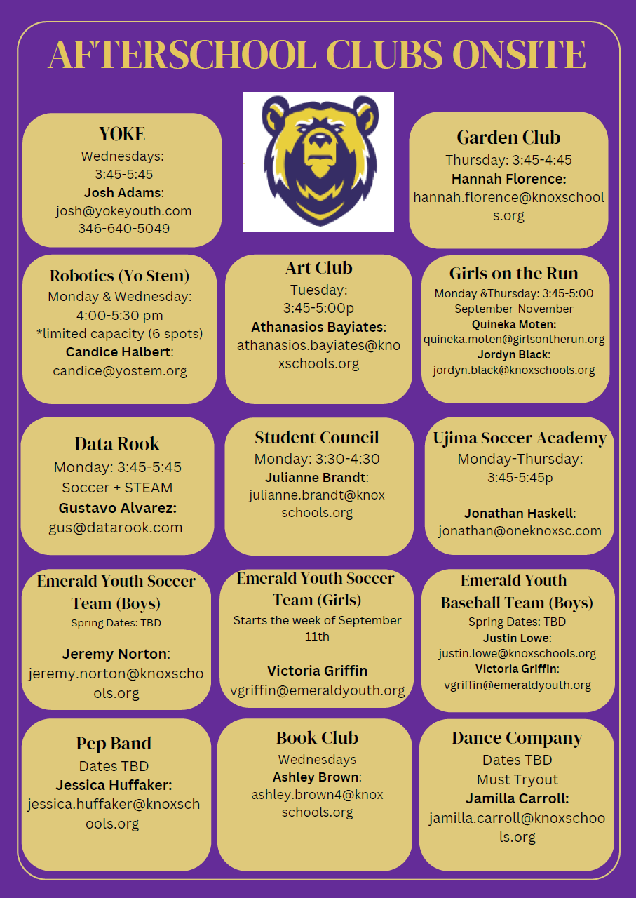 After School Clubs - On Site