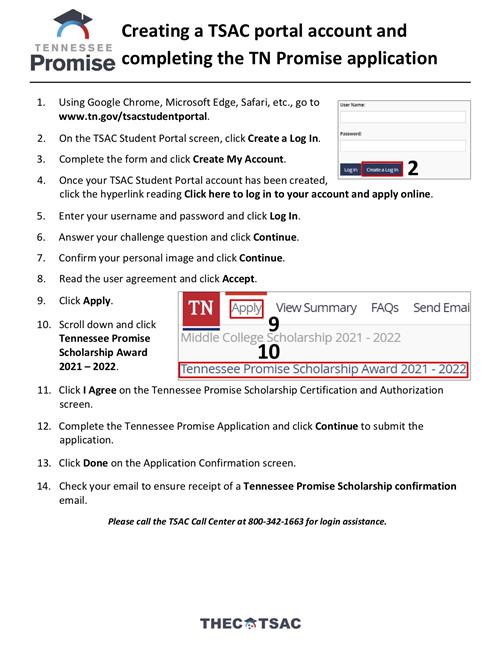 Directions for TSAC Portal Account Directions for TSAC Portal Account
